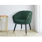 Fotel PARIS Zielony/Złoty 62 58 78 cm